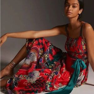 Vibrant Red Maxi Dress